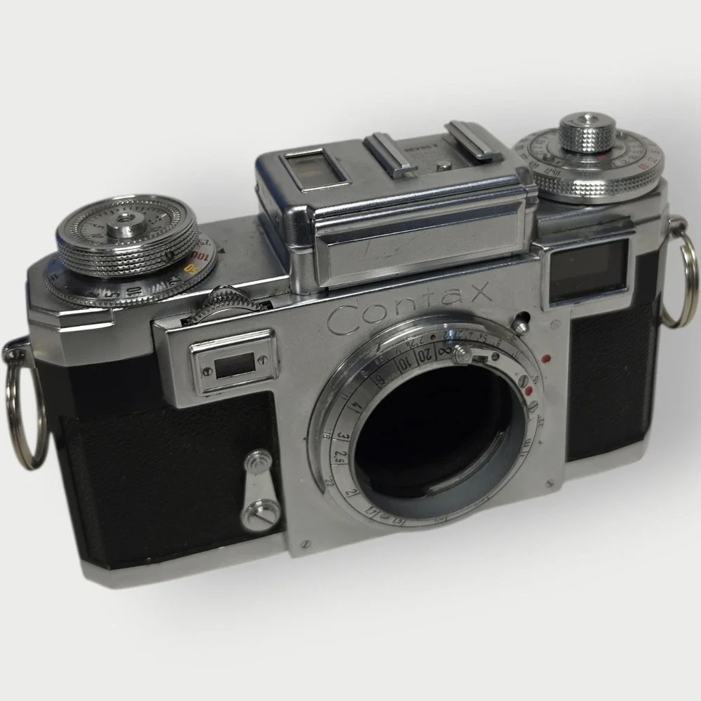 Vintage Zeiss Contax 35mm Rangefinder Camera Body Germany UNTESTED PARTS REPAIR